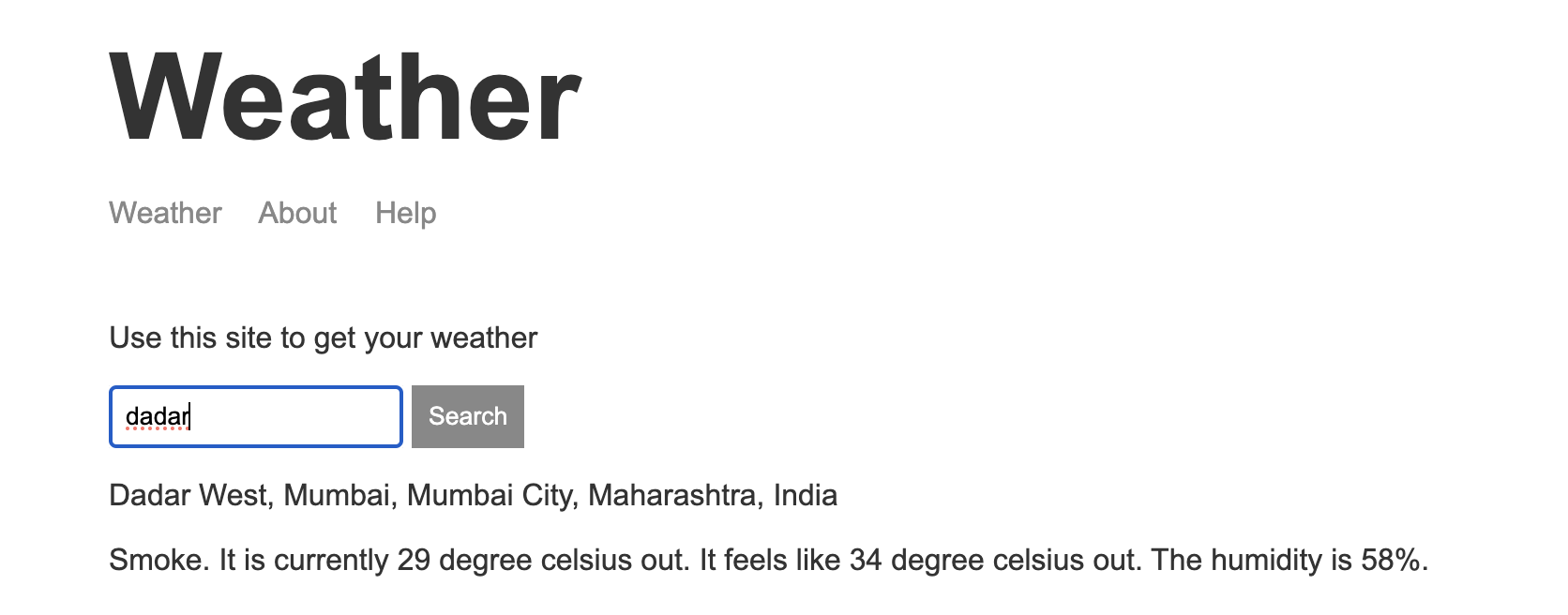 Weather Application